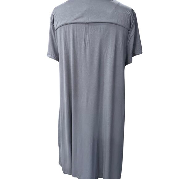 Soma Cool Nights Blue Gray nightgown with v neck Size Small - Picture 3 of 7